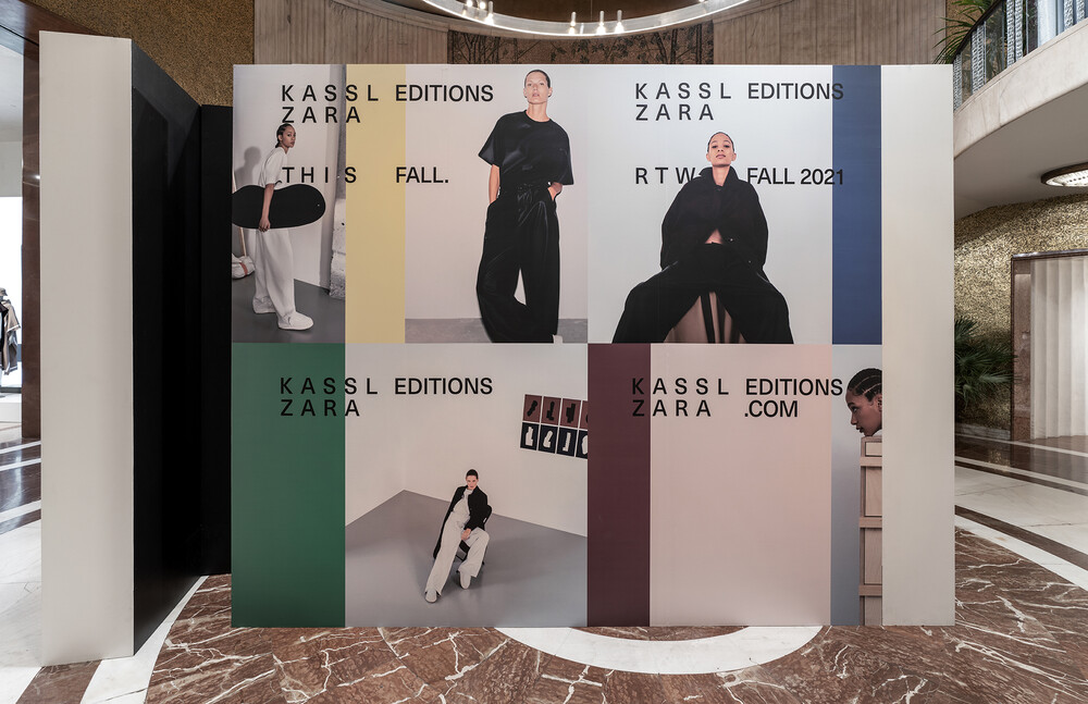 ZARA x KASSL Editions  © Base Design: Bruce Vansteenwinkel & Lea Wolf